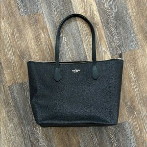 Kate Spade Glitter Black Tote Bag ♠️ NEW